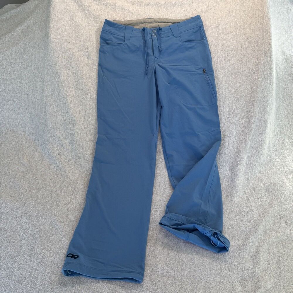 Outdoor Research Ferrosi Pants Womens 8 Blue Hiking Stretch Softshell Trail